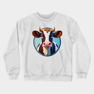 Cow Portrait Crewneck Sweatshirt